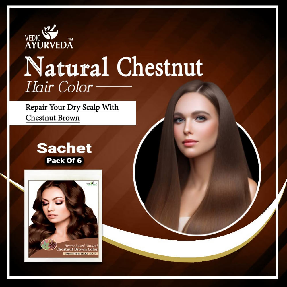 VedicAyurveda Henna Hair Color - Chestnut Brown  Grab2Buy VedicAyurveda Grab2Buy