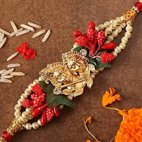 Krishna Charming Rakhi & Cadbury Silk Chocolates