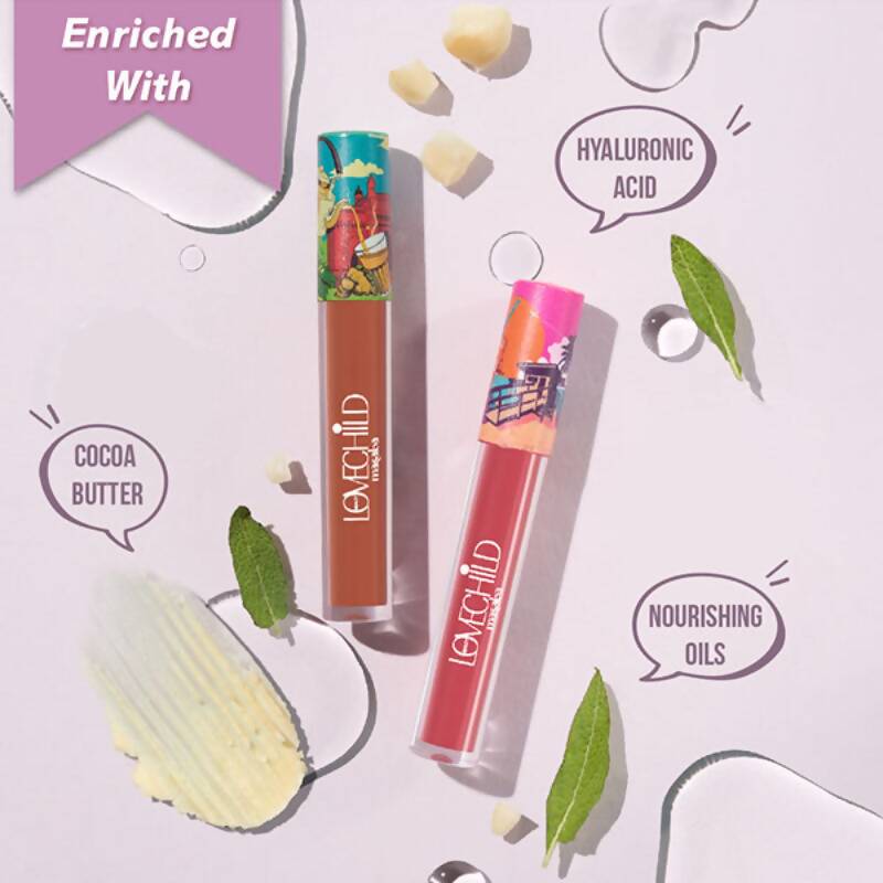 LoveChild By Masaba Gupta Mamma Mia Lush-Matte Lip Creme - Masala Chai 