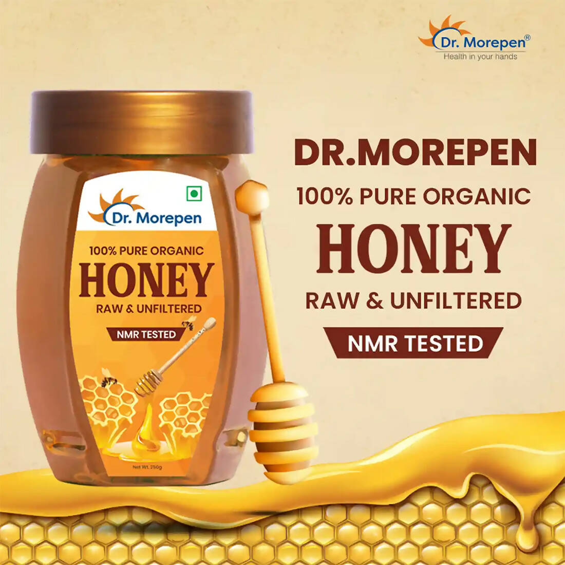 Dr. Morepen 100% Pure Organic Honey NMR Tested 