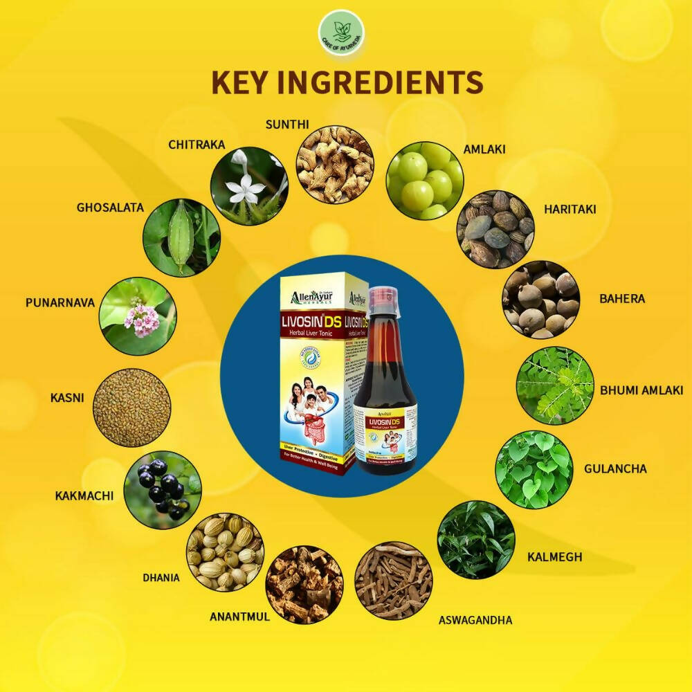 Dr. Sarkar's Allen Ayur Herbals Livosin DS Tonic - Grab2buy
