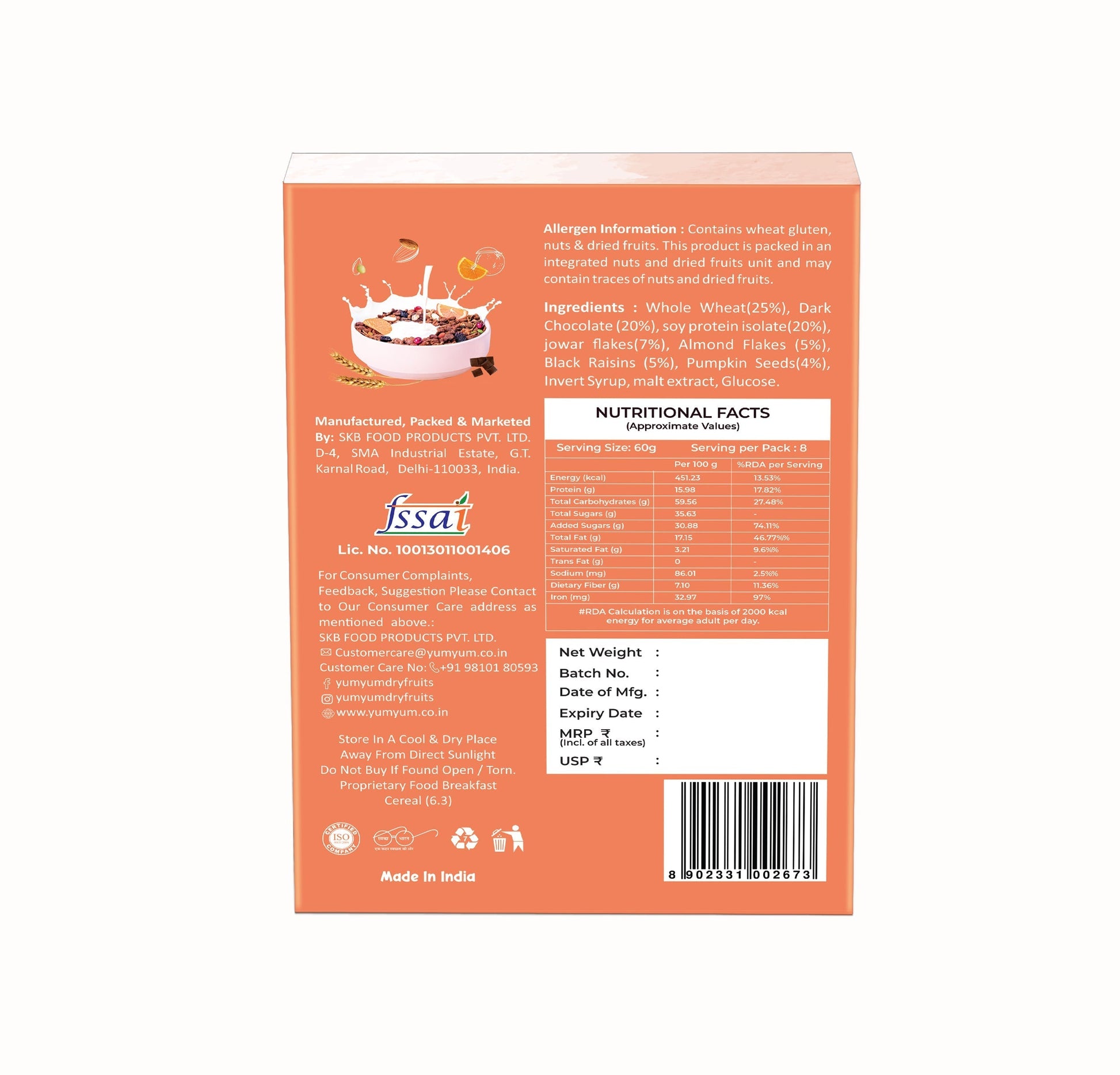 Yum Yum High Protein Muesli Box  Grab2Buy Yum Yum Grab2Buy