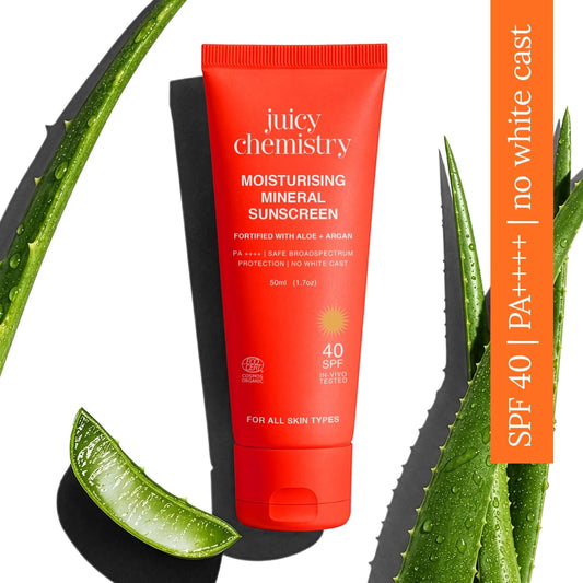 Moisturising Mineral Sunscreen" to "Mineral Sunscreen SPF 40 — Certified Organic 