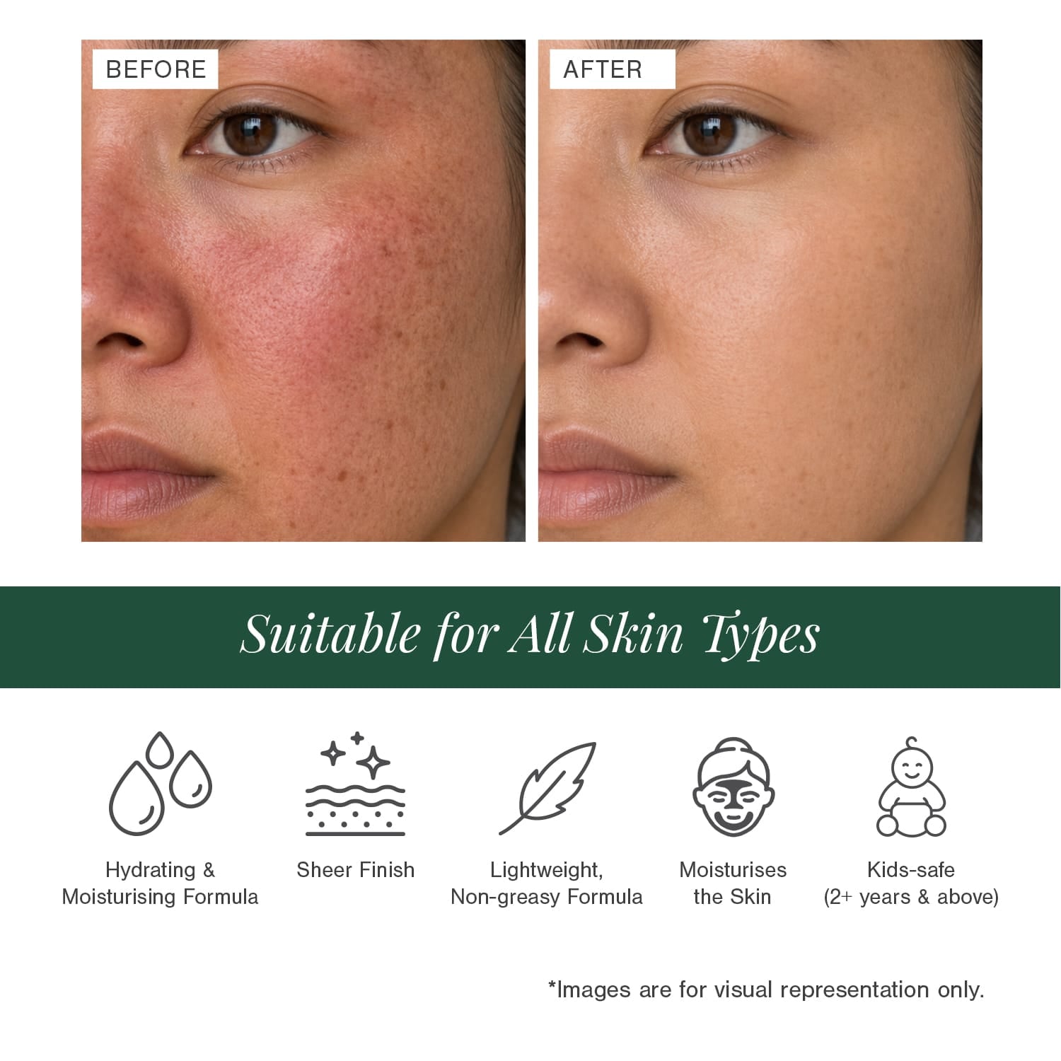 Moisturising Mineral Sunscreen" to "Mineral Sunscreen SPF 40 — Certified Organic 