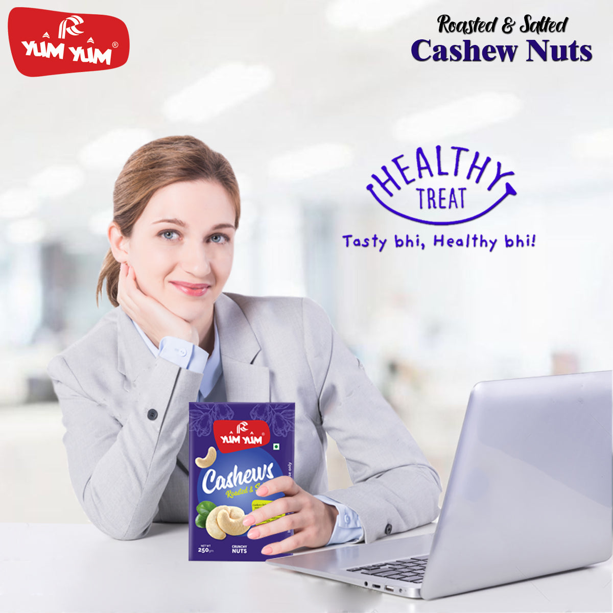Yum Yum Roasted & Salted Cashews Box  Grab2Buy Yum Yum Grab2Buy