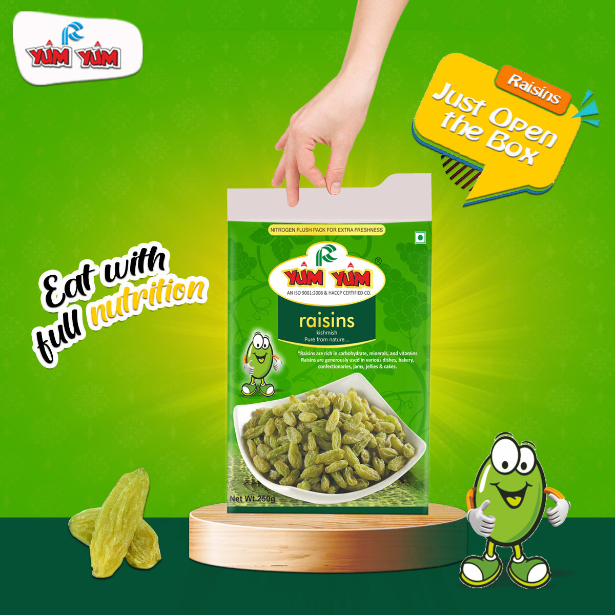 Yum Yum Green Raisins Box  Grab2Buy Yum Yum Grab2Buy