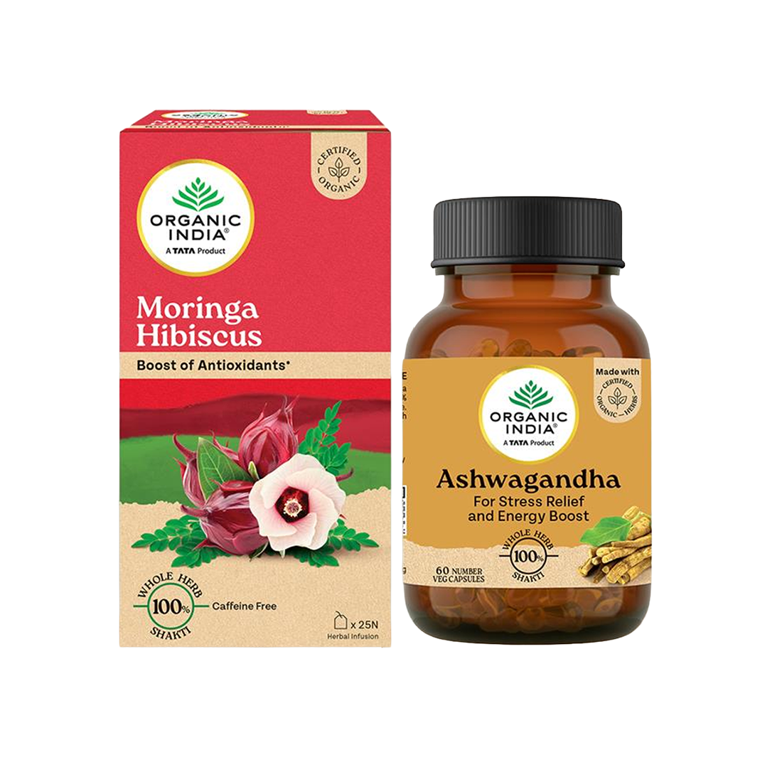 Moringa Hibiscus & Ashwagandha Capsules Combo 