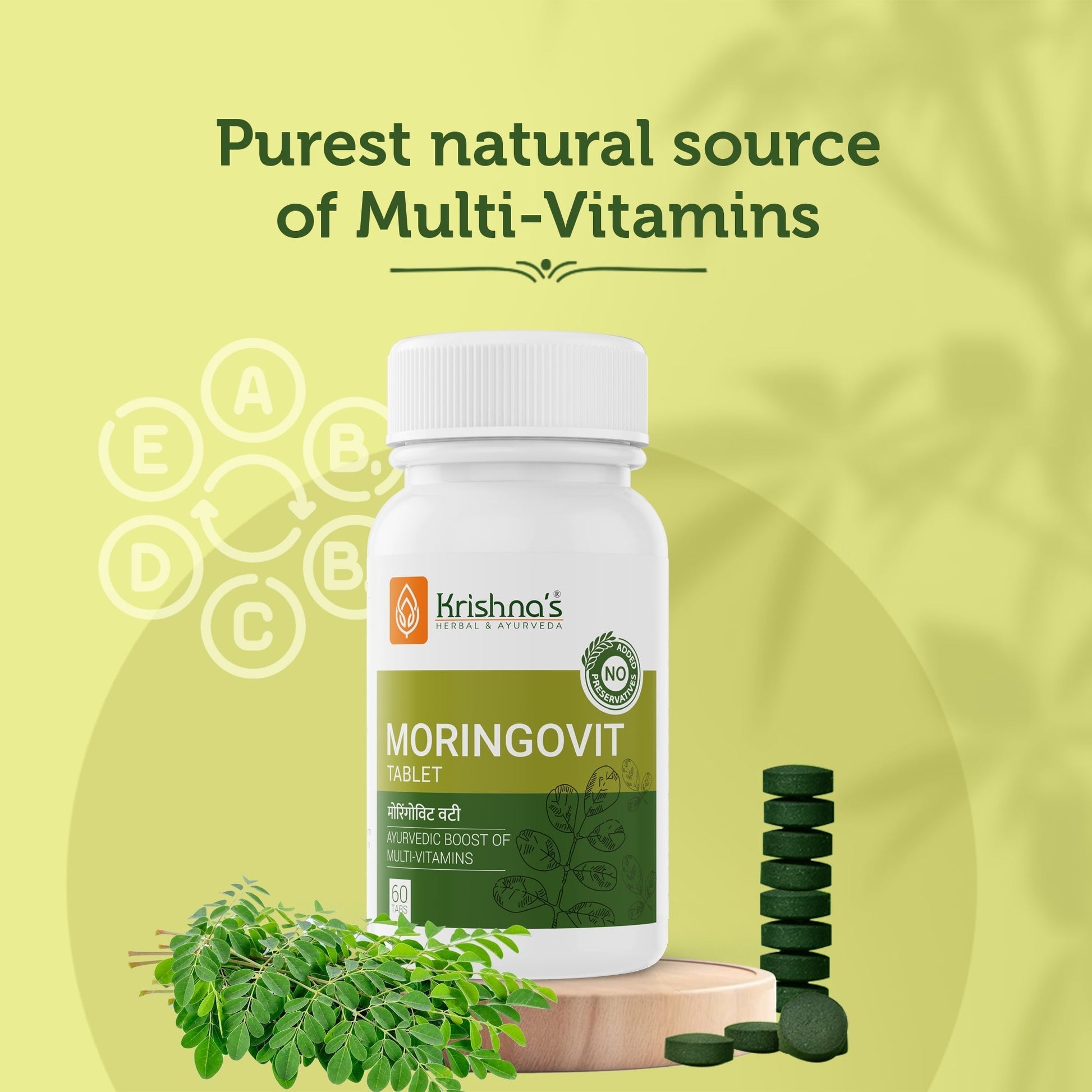 Krishna'S Herbal & Ayurveda Moringovit Tablets 