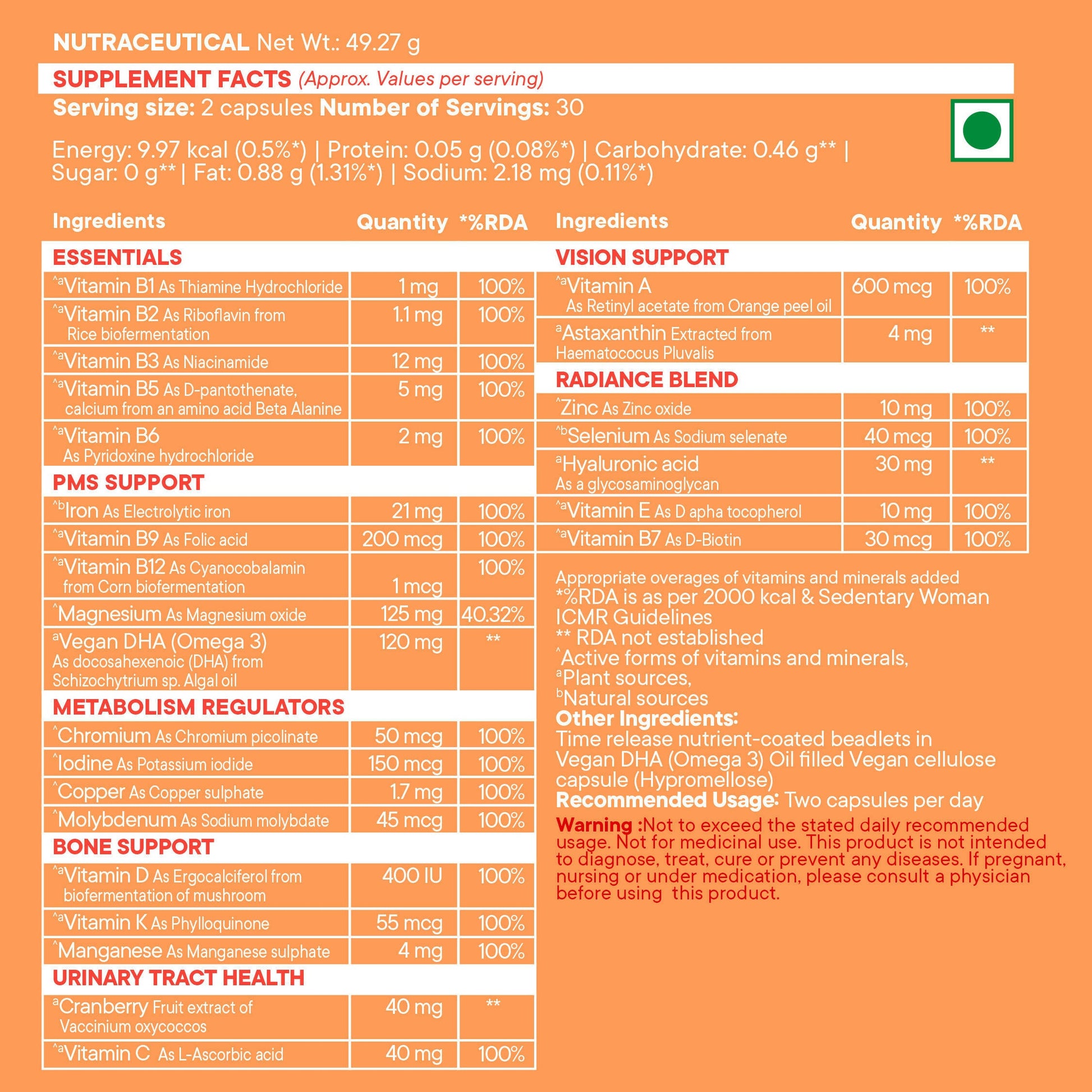 Wellbeing Nutrition Slow | Multivitamin for Her Capsules - Grab2buy