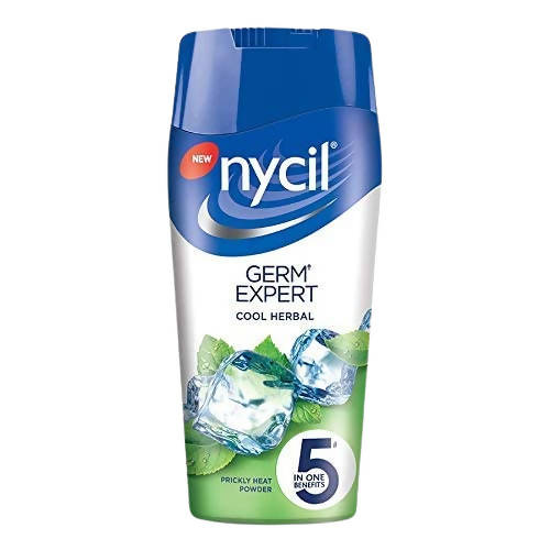Nycil Germ Expert Cool Herbal Prickly Heat Talcum Powder 