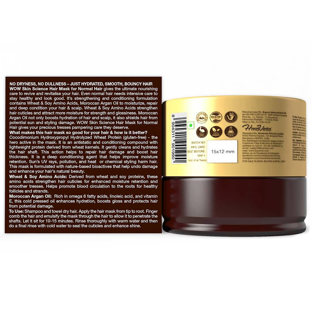 Wow Skin Science Hair Mask for Normal Hair  Grab2Buy Wow Skin Science Grab2Buy