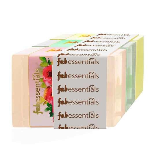 Fabessentials Assorted Glycerin Bathing Bars Combo - Wild Rose, Mint & Lemongrass - Grab2buy