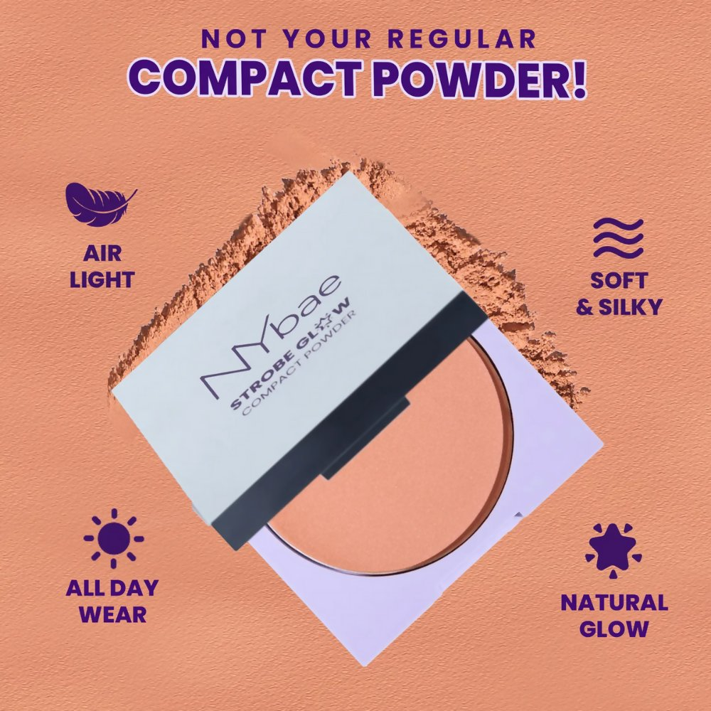 NY Bae Strobe Glow Compact Powder – Soft Pink 01