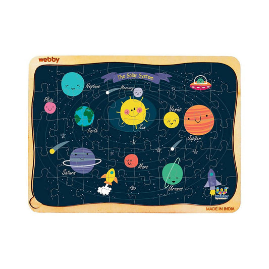Webby Outer Space Solar System Wooden Jigsaw Puzzle - 40 Pcs  Grab2Buy Webby Grab2Buy
