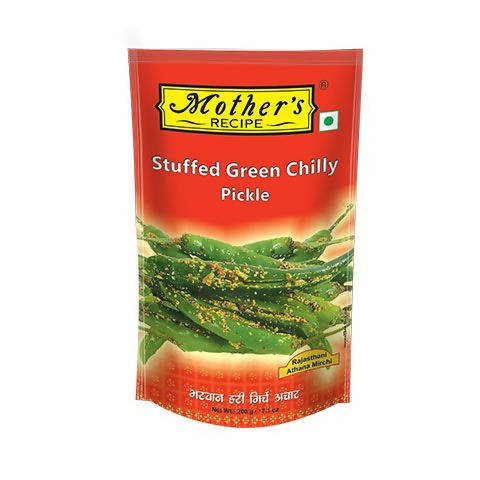 Mother's Recipe Stuffed Green Chilli Pickle - Grab2buy
