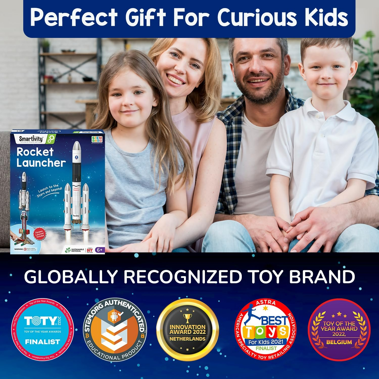 Smartivity Rocket Launcher Kit for Kids 6, 7, 8, 9, 10, 11, 12 Years Old