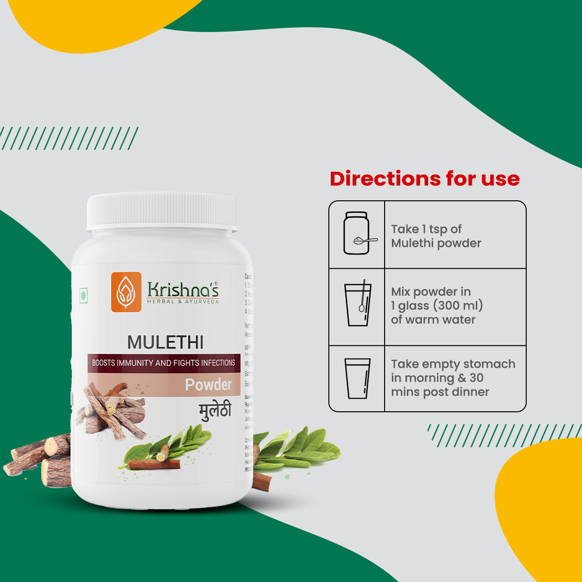 Krishna'S Herbal & Ayurveda Mulethi Powder 