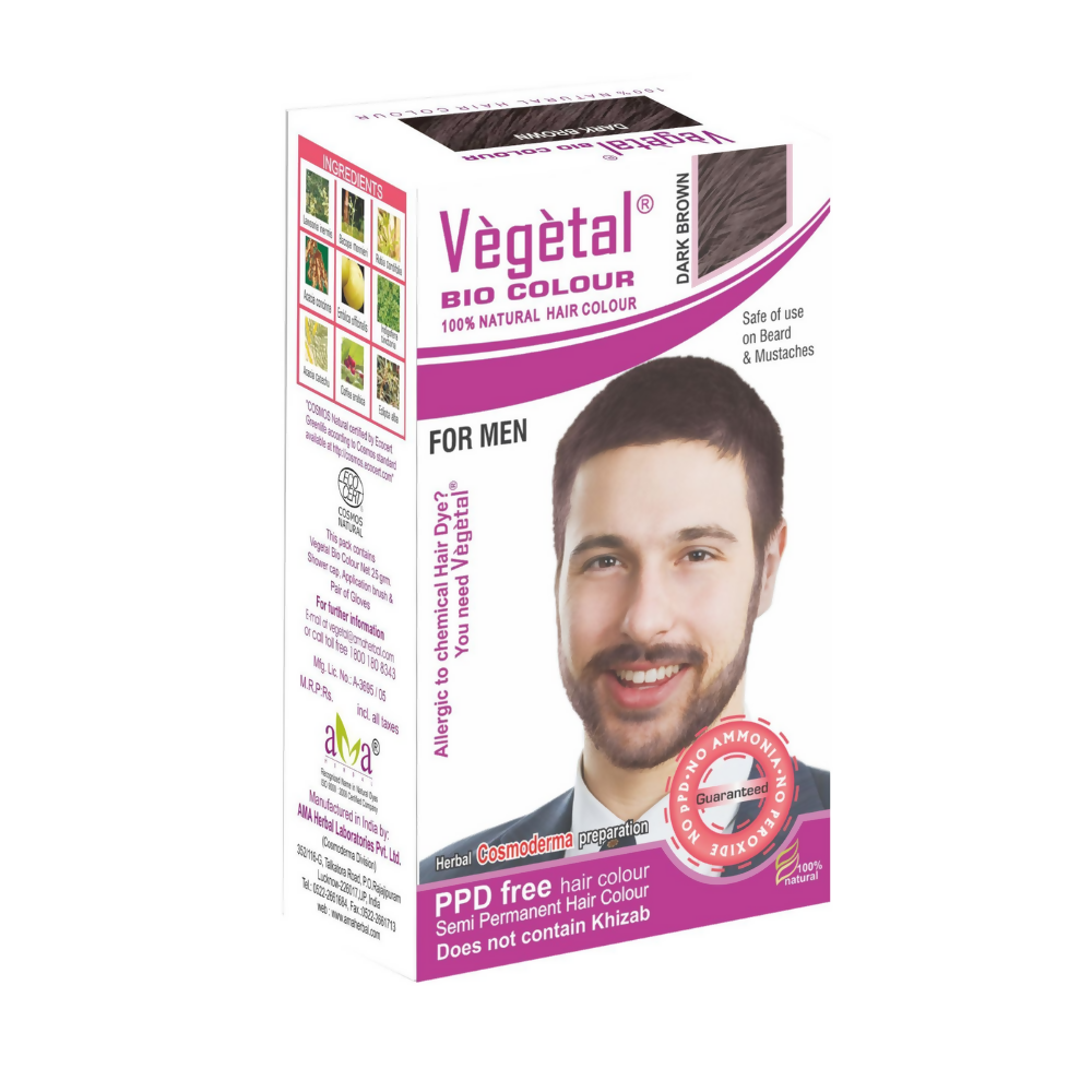 Vegetal Bio Colour, Hair Color - Dark Brown For Men  Grab2Buy Vegetal Grab2Buy