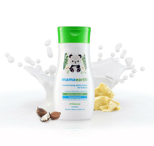 Mamaearth Daily Moisturizing Lotion & Milky Soft Natural Baby Face Cream for Babies