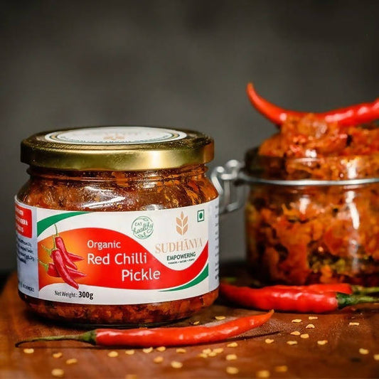 Sudhanya Organic Red Chilli Pickle - Grab2buy