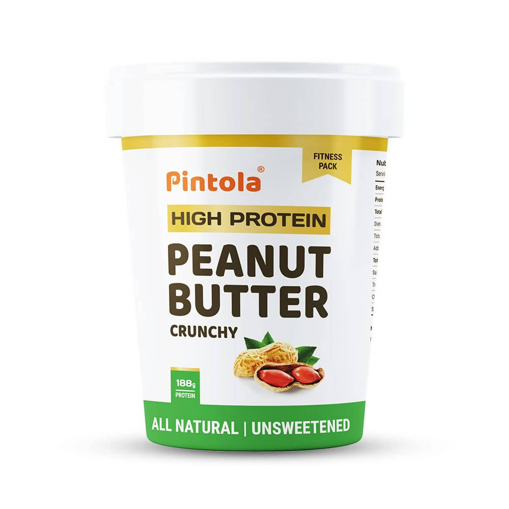 Pintola High Protein Natural Crunchy Peanut Butter - Grab2buy