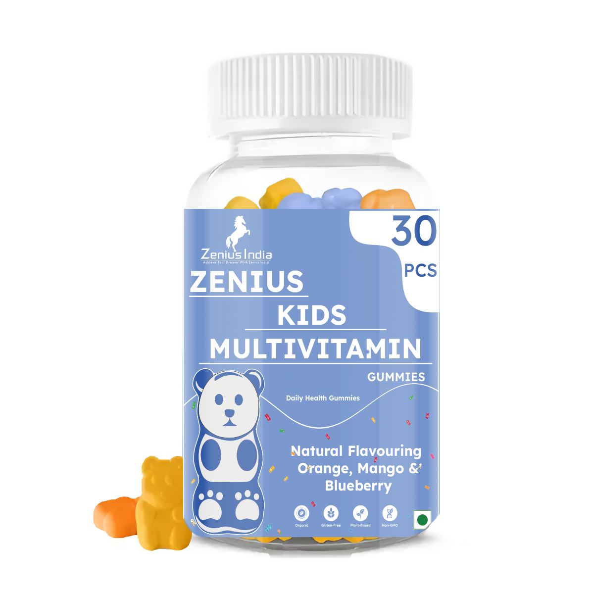 Zenius Kids Multivitamin Mixed - Mango, Blueberry, Orange Gummies  Grab2Buy Zenius Grab2Buy