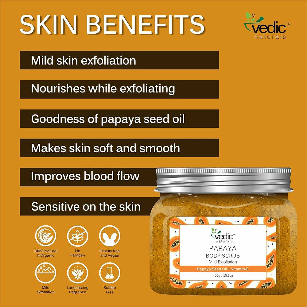 Vedic Naturals Papaya Body Scrub  Grab2Buy Vedic Naturals Grab2Buy