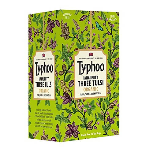 Typhoo Immunity Three Tulsi Organic Herbal Tea Bags  Grab2Buy Typhoo Grab2Buy