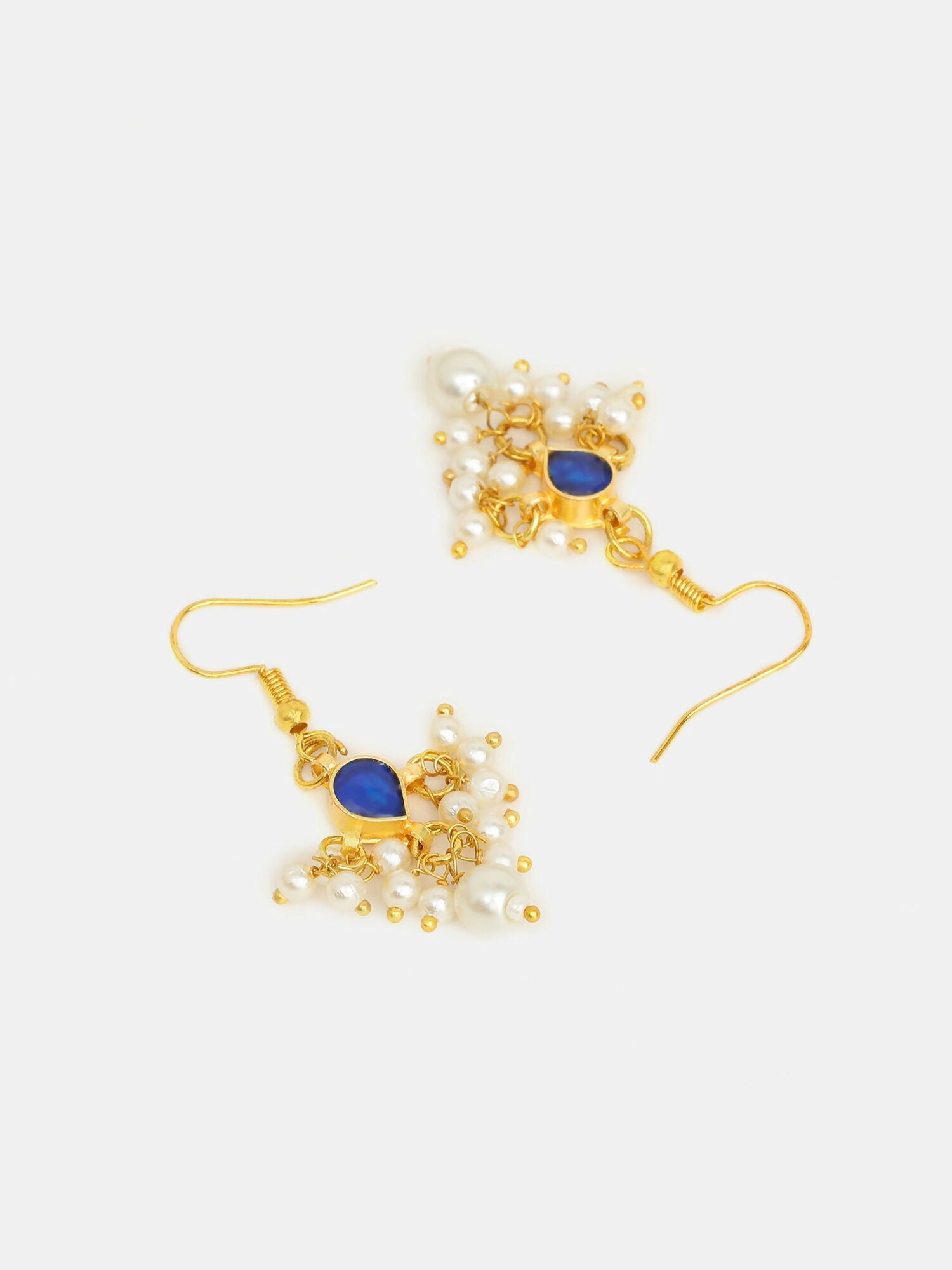 Ruby Raang Set Of 2 Blue Kundan