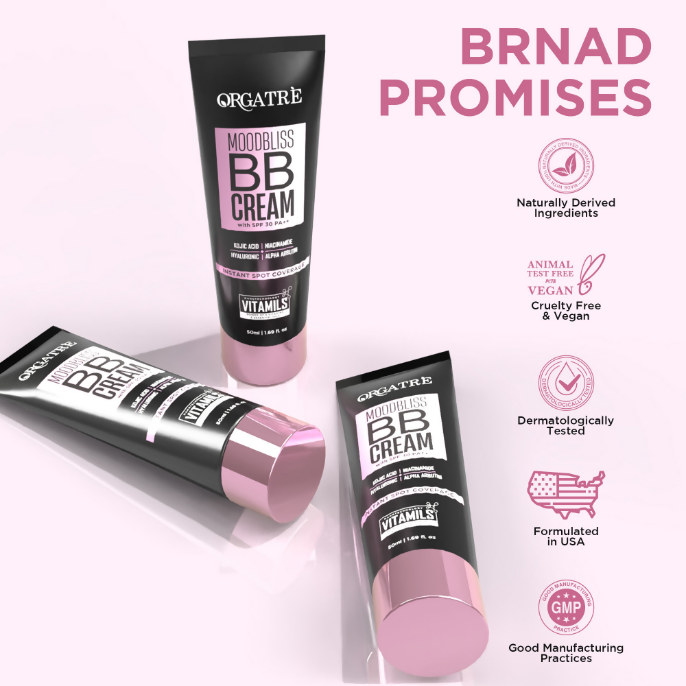 Orgatre Moodbliss BB Cream With SPF 30 PA++ - Dusk Brown-240 
