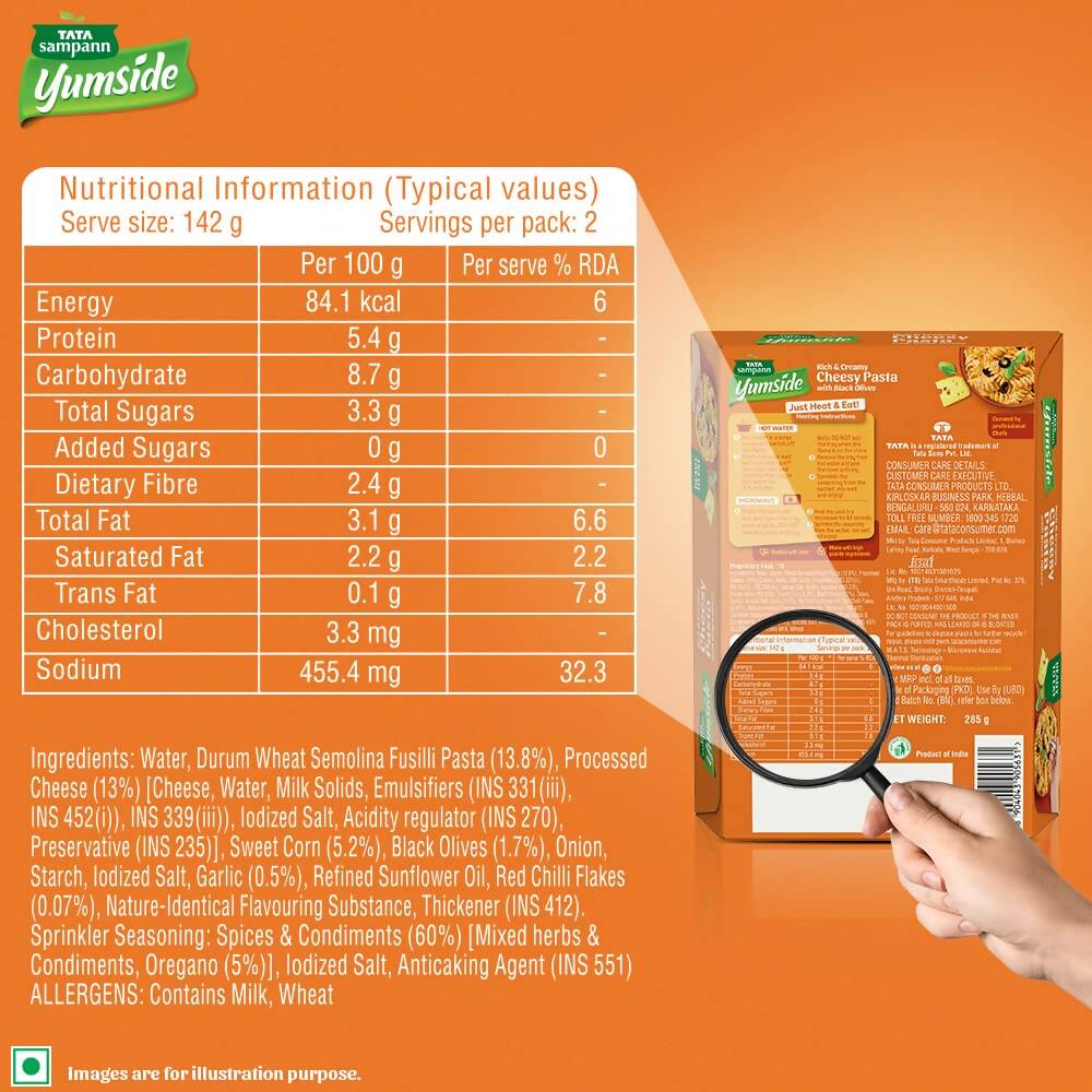 Tata Sampann Yumside Cheesy Pasta - Grab2buy