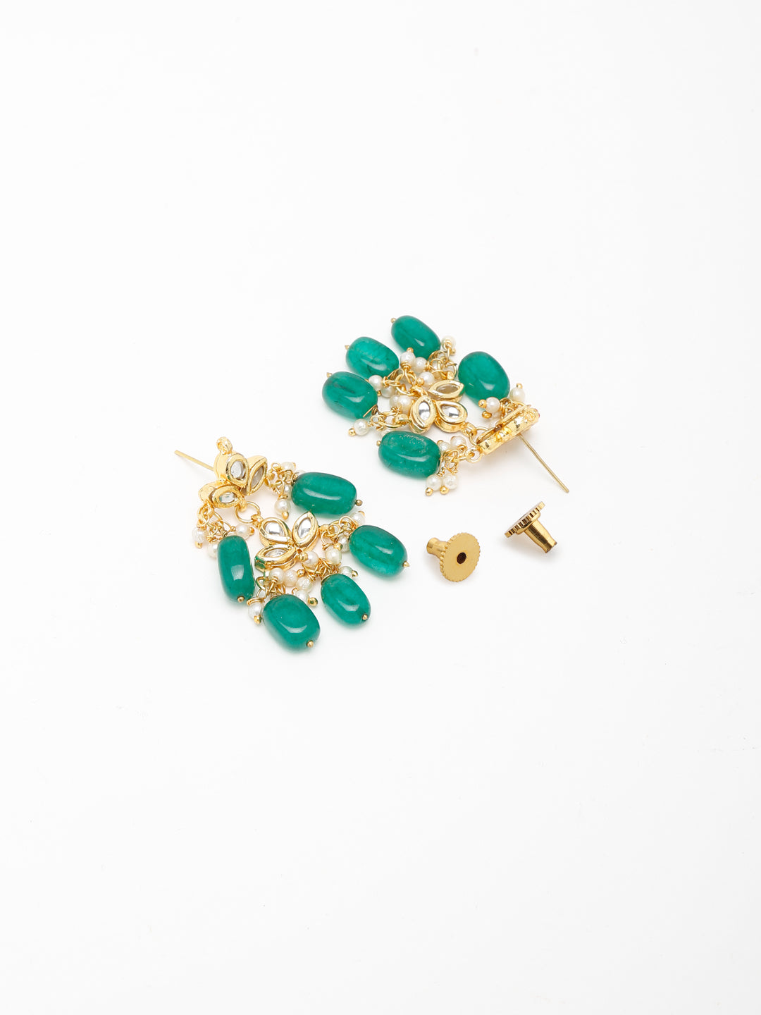 Kundan Neckpiece With Earrings - Ruby Raang - Grab2buy