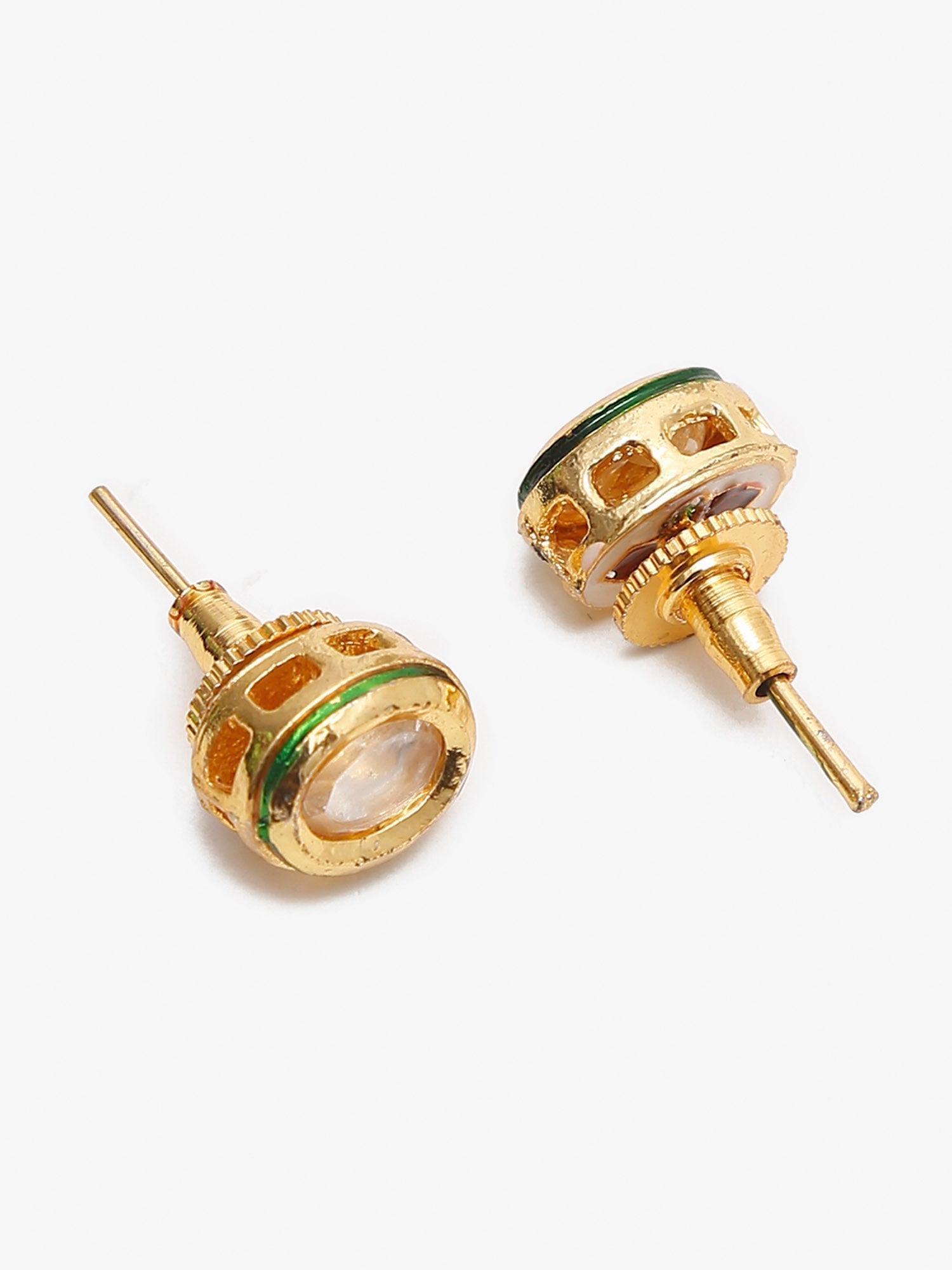 Women's White Gold-Toned Plated Kundan Layered Necklace Set - Ruby Raang - Grab2buy