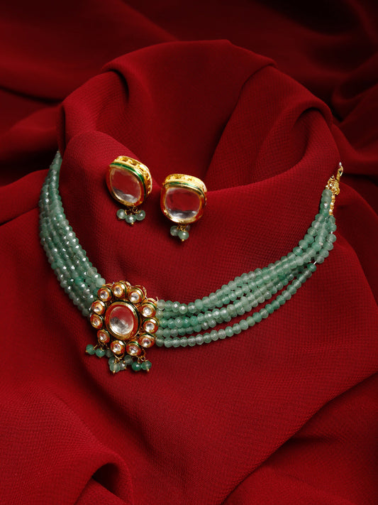 Kundan Choker With Studs - Ruby Raang - Grab2buy