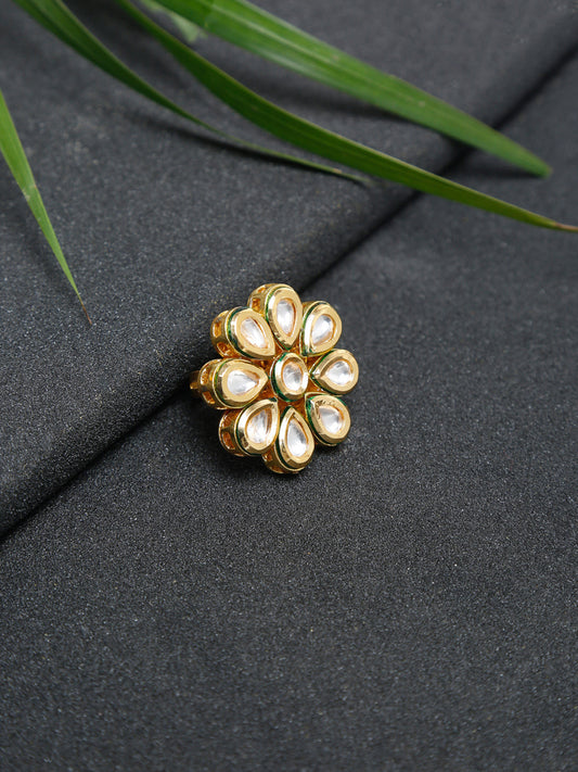 Kundan Ring - Ruby Raang - Grab2buy