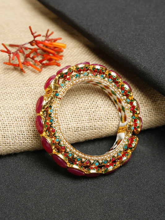 Single Multi Embellished Bangle - Ruby Raang - Grab2buy