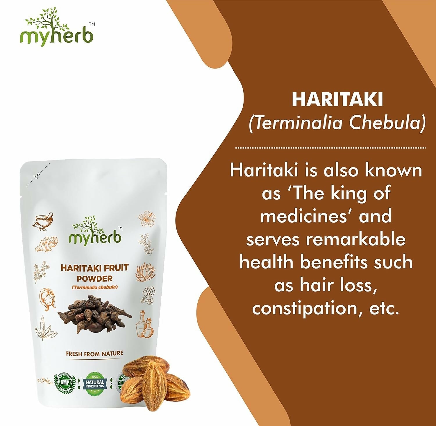 Myherb Natural Organic Haritaki Powder 
