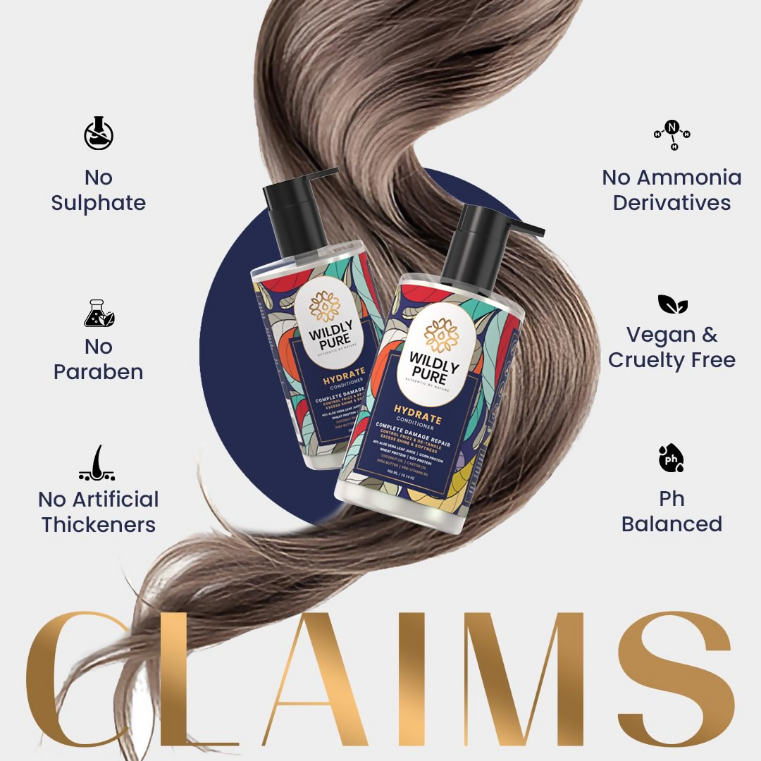 Wildly Pure Natural Conditioner for Dry & Frizzy Hair  Grab2Buy Wildly Pure Grab2Buy