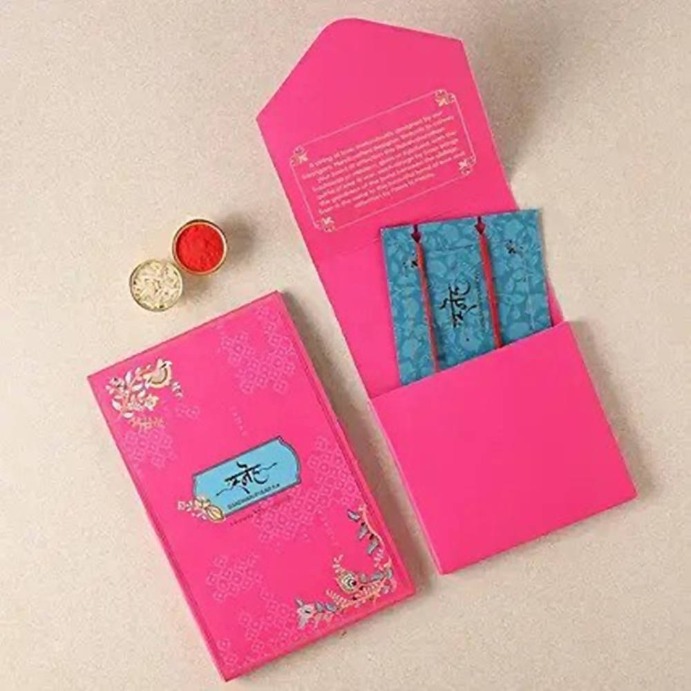 Soothing Floral Lumba Rakhi Pretty Set