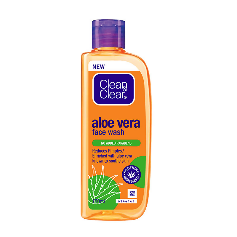 Clean & Clear Aloe Vera Face Wash - Gentle Hydrating Cleanser for Oily Skin 