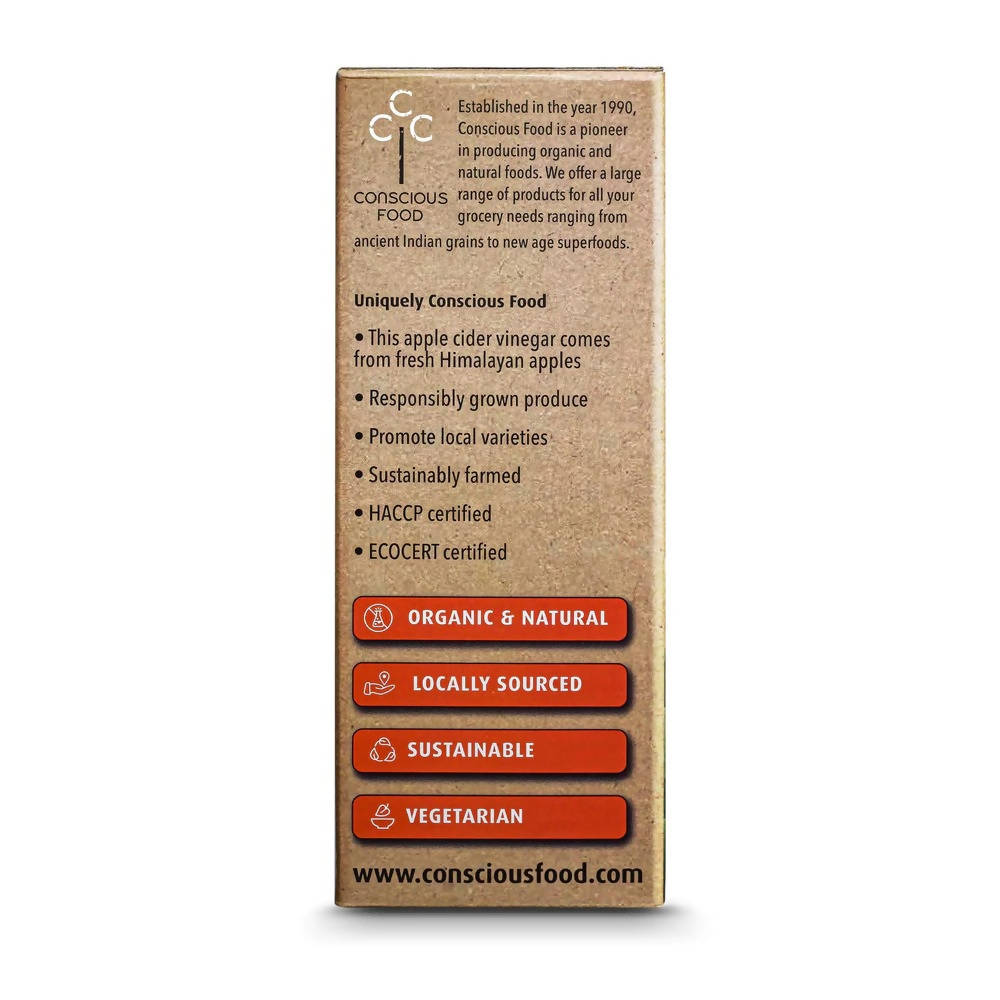 Conscious Food Organic Himalayan Apple Cider Vinegar 