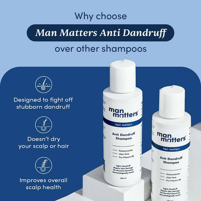 Man Matters 1% Ketoconazole Anti-Dandruff Shampoo - Grab2buy
