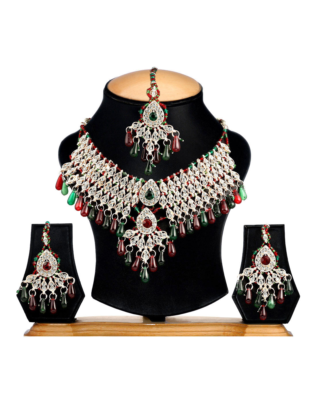 Gold-Plated Alloy Handmade Patwa Necklace Set - The Pari - Grab2buy