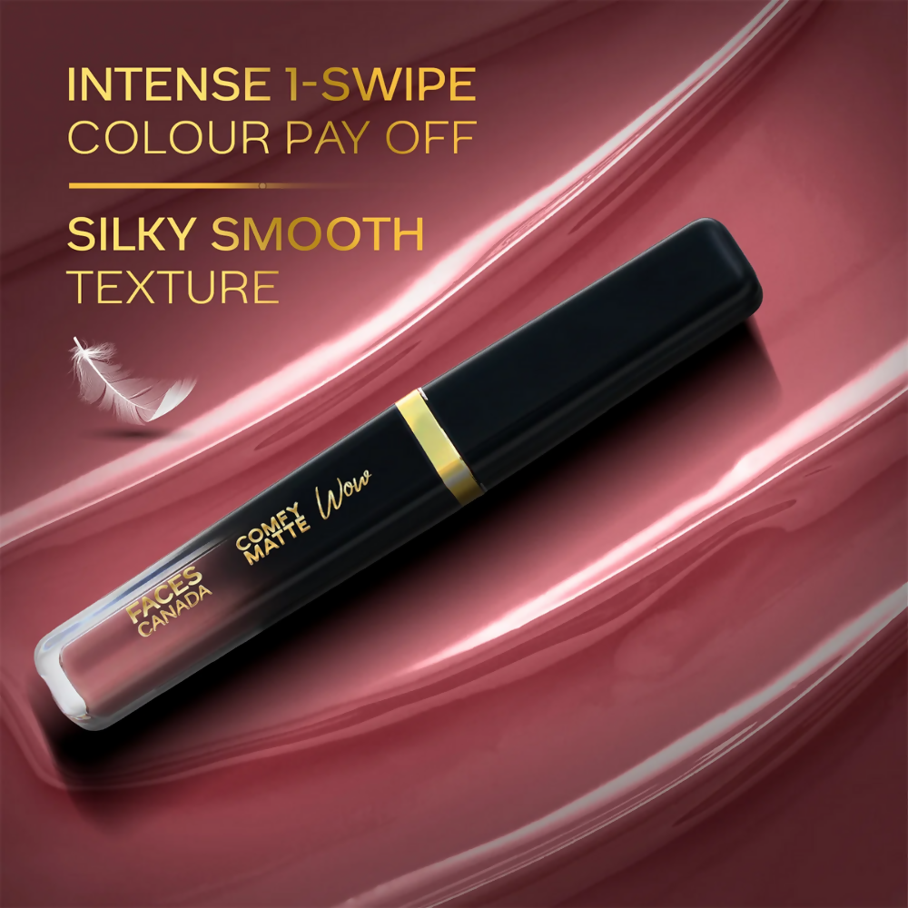 Faces Canada Comfy Matte Wow Liquid Lipstick - Plum Passion 04