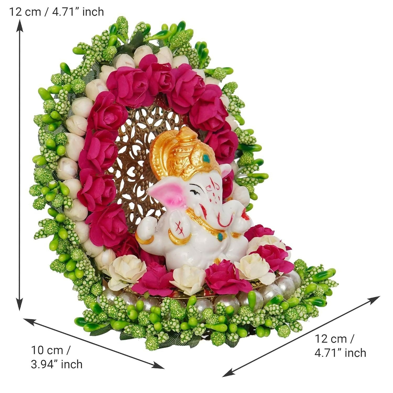 eCraftIndia Polyresin Lord Ganesha Idol - Grab2buy