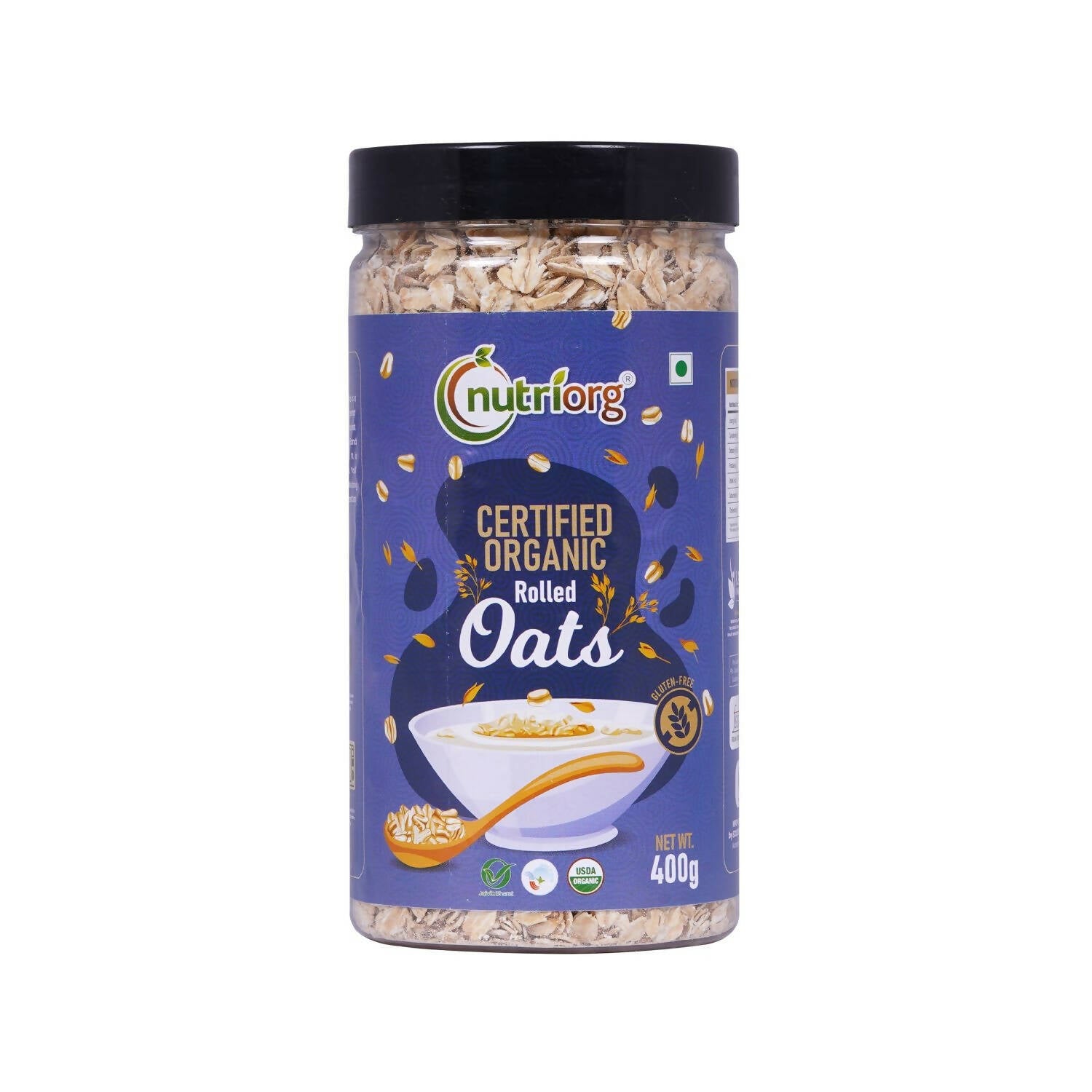 Nutriorg Certified Organic Rolled Oats - Grab2buy