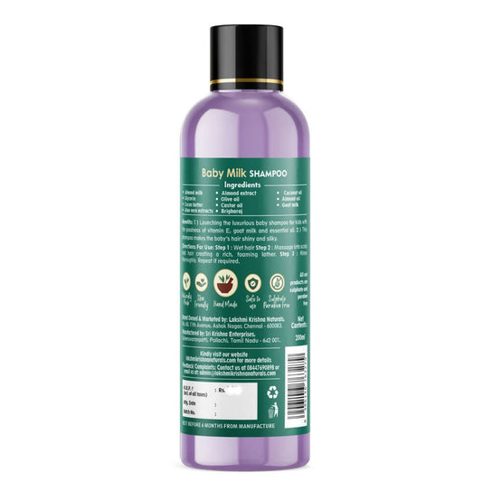 Lakshmi Krishna Naturals Baby Milk Shampoo - Grab2buy