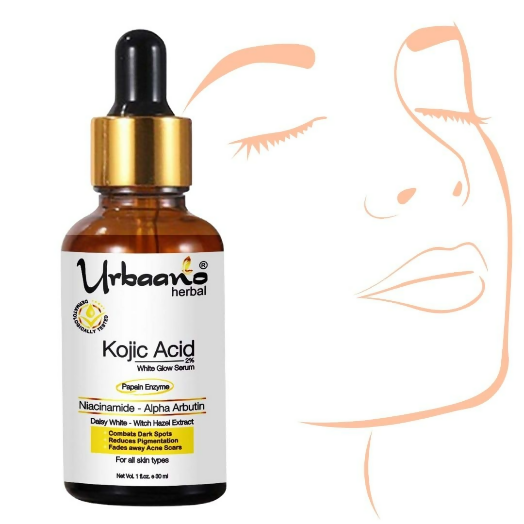 Urbaano Herbal 2% Kojic Acid White Glow Face Serum  Grab2Buy Urbaano Herbal Grab2Buy