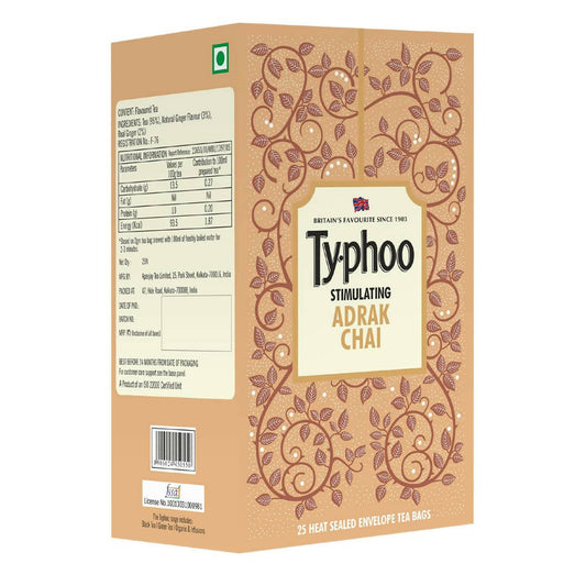 Typhoo Stimulating Adrak Chai Tea Bags - Grab2buy