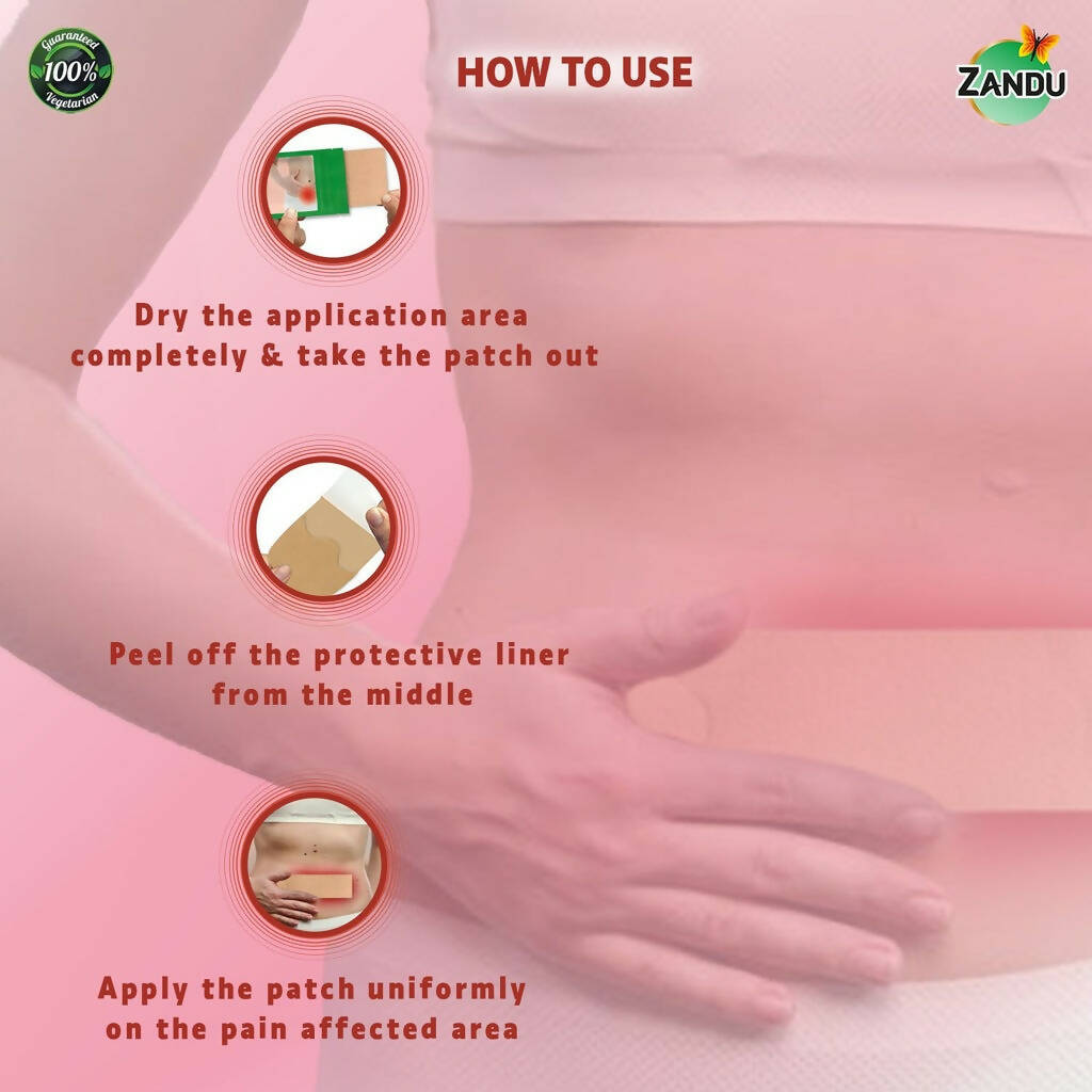 Zandu Feminine Pain Relief Patch - Grab2buy